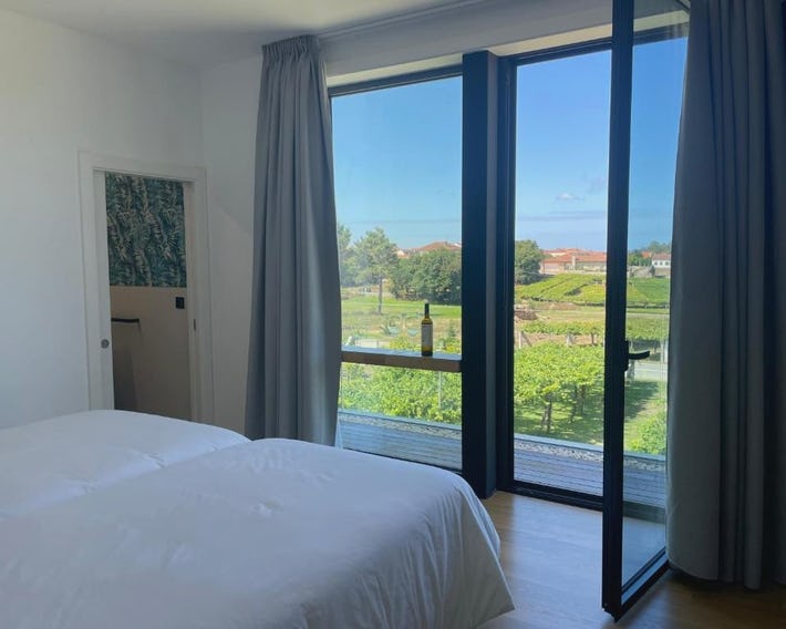 Habitación deluxe rodeada de viñedos