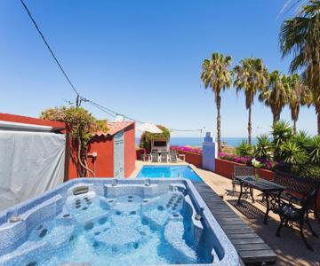 Finca La Gaviota - El Rincon-Jacuzzi con vistas al teide