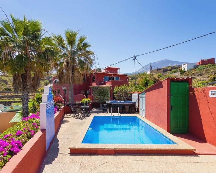 Finca La Gaviota - Las Flores-Jacuzzi con vistas al teide