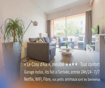 Aix Centre Cosy Calme Garage Terrasse