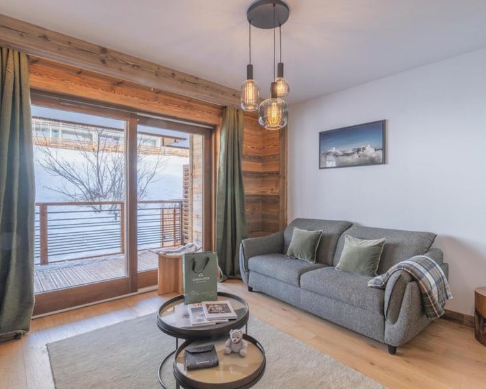 Appartement élégant au coeur d'Huez, proche pistes, 4 personnes - FR-1-645-107