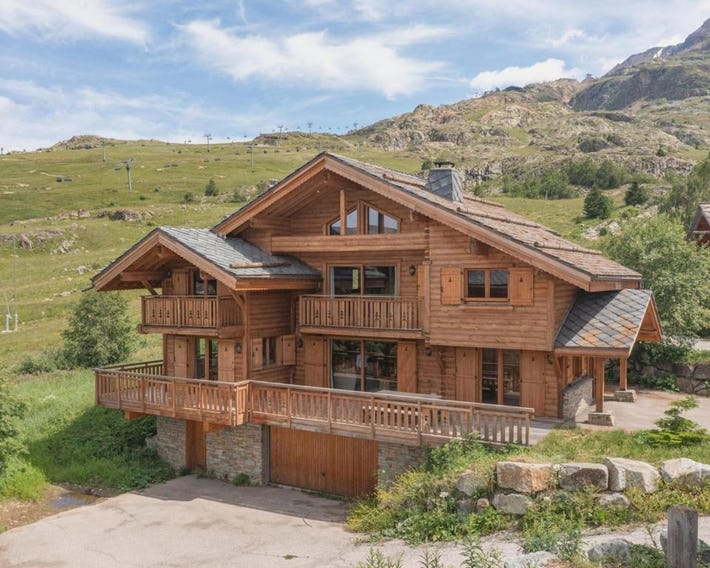 Chalet 178m2 Alpe d'Huez pieds des pistes avec terrasse - FR-1-645-77