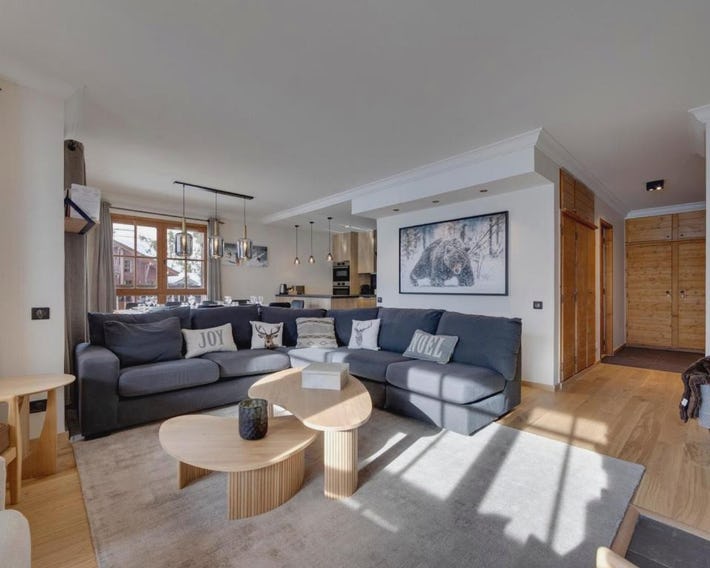 Arc 1950 - Apt spacieux pour 10 pers, 4 chambres, accès skis aux pieds