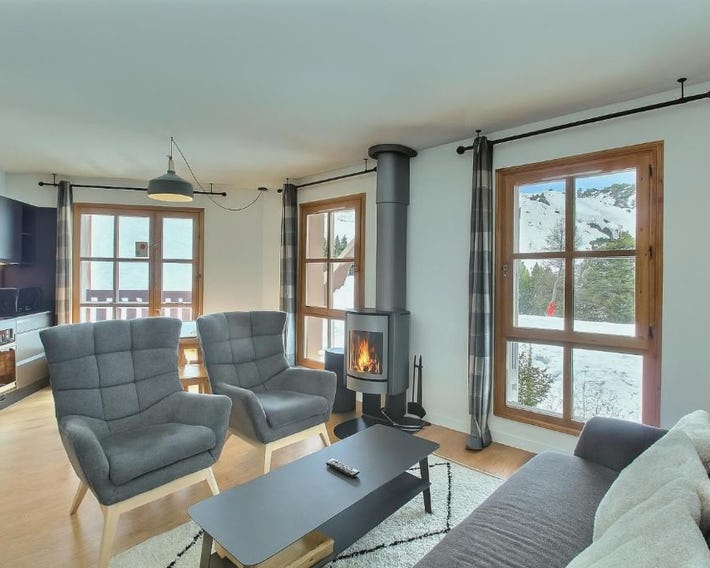 ARC 1950, Appartement 2 chambres, 6 personnes, Exposition Sud, SAUNA, HAMMAM, JACUZZI, PISCINE