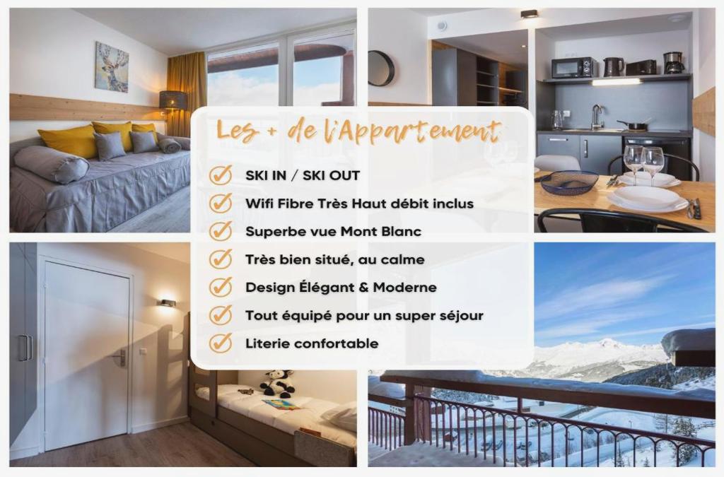Appartement Arc 2000 Rénové 5 personnes Paradiski