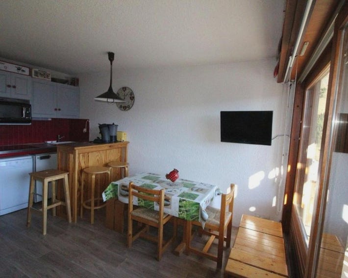 Studio cabine 4 pers au pied des pistes avec parking gratuit - Auris en Oisans - FR-1-297-151