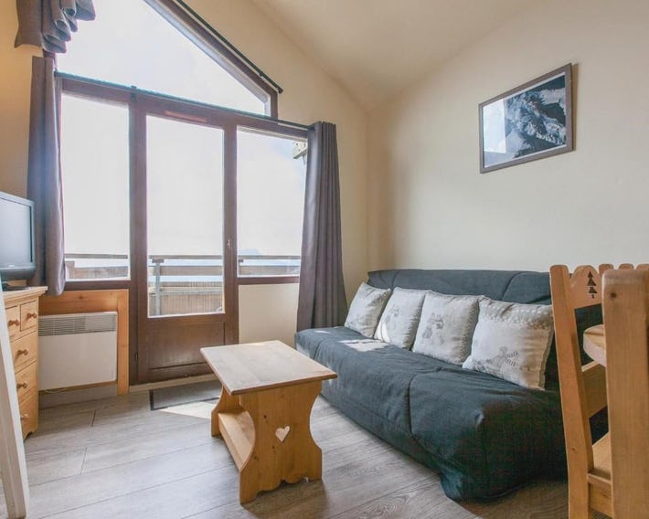 Studio cabine 4 pers à Avoriaz avec balcon sud-ouest