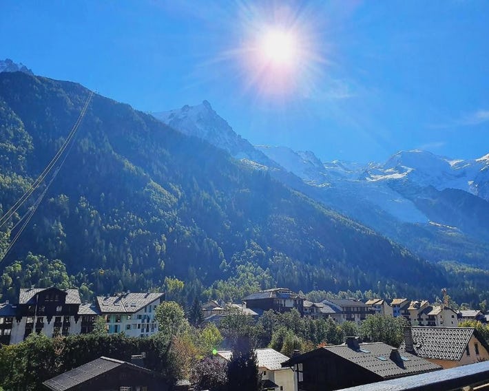 Duplex avec sauna et vue Mont Blanc au centre de Chamonix