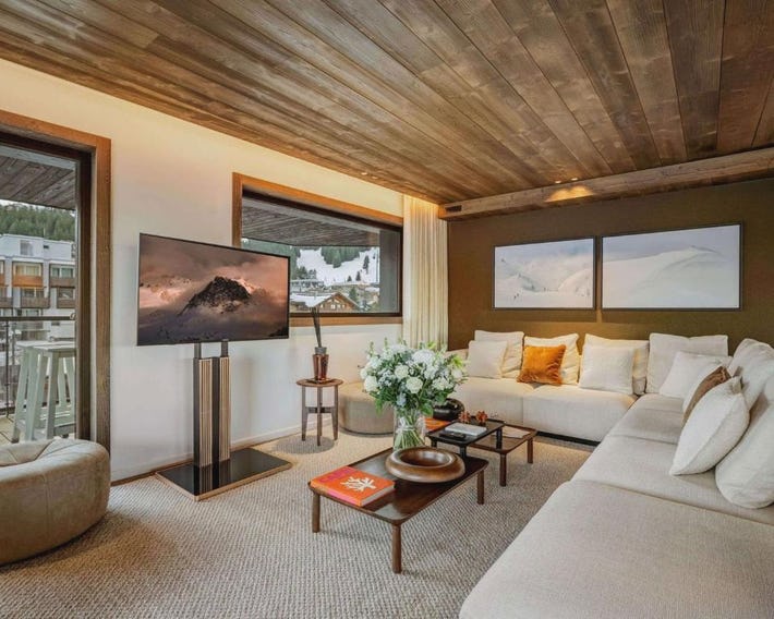 Appartement de luxe à Courchevel 1850 avec spa et navette