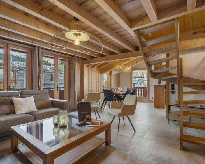 Appartement raffiné au pied des pistes à Courchevel 1850