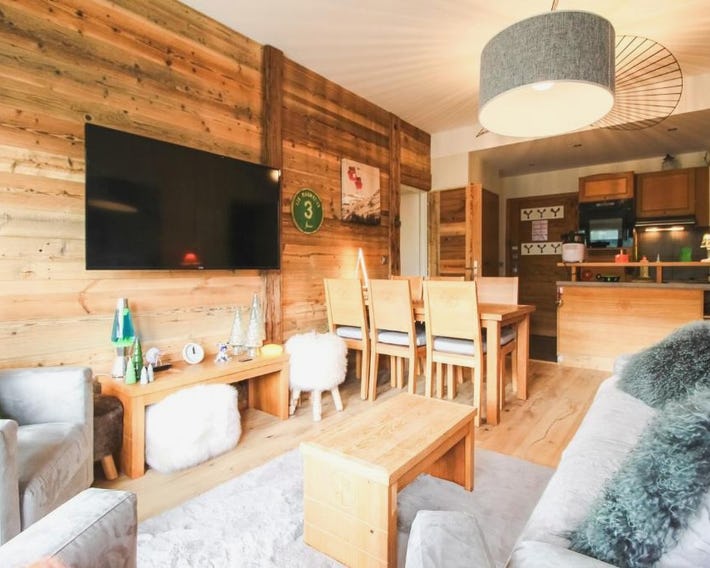 Joli, spacieux appartement T3 sud ski aux pieds, parking