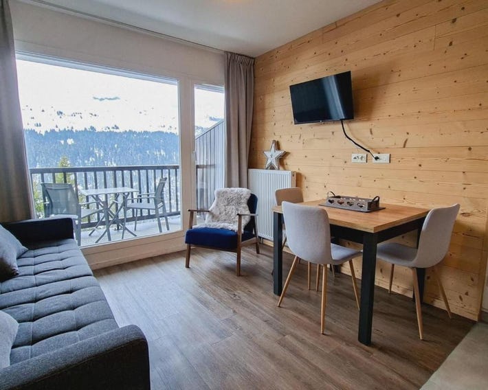 Appartement lumineux au centre de Flaine avec balcon