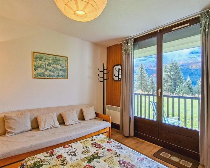 Studio confortable avec balcon au centre de Flaine