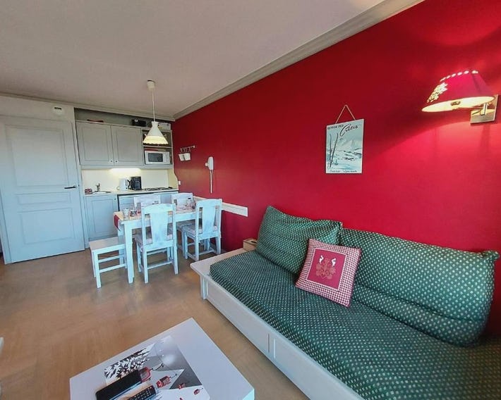 Appartement cosy 5 pers, skis aux pieds, La Plagne - FR-1-353-65