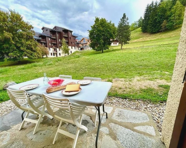 Superb studio Terrace Ski in Montchavin