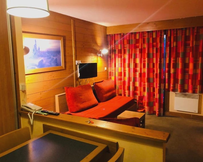 Appart 2P cozy centre Alpe d'Huez l Ours Blan