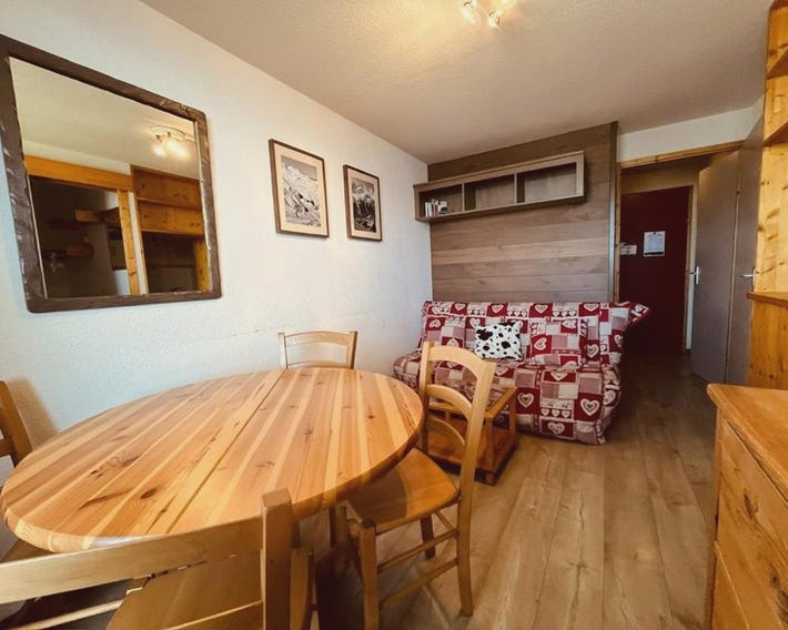 Charmant T2 5 pers, skis aux pieds, balcon, ascenseur - Vallandry - FR-1-757-110