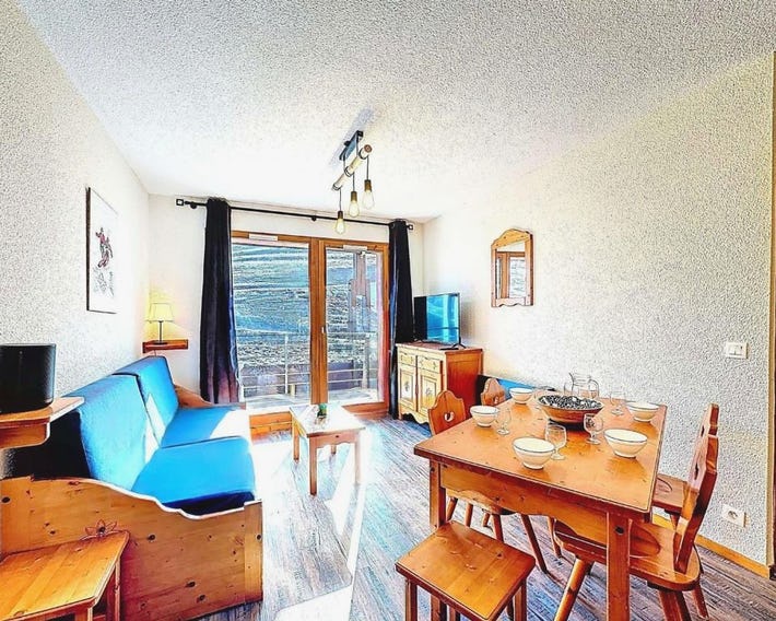 Appartement T3 spacieux, 6 pers, balcon sud, proche pistes
