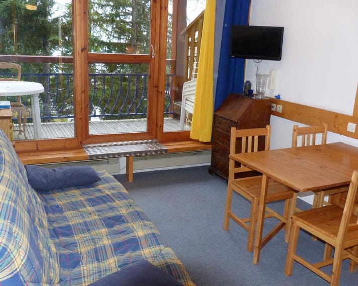 Duplex 2 pièces, 6 pers., ski aux pieds, Arc 1800, animaux admis - FR-1-411-219