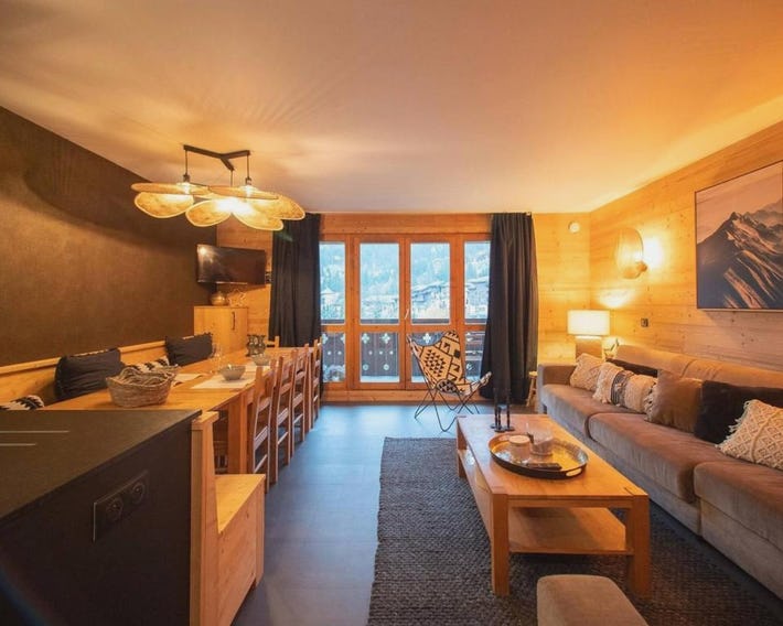 Duplex 5 pièces pour 10 pers avec balcon, hameau de la Forêt - FR-1-291-837