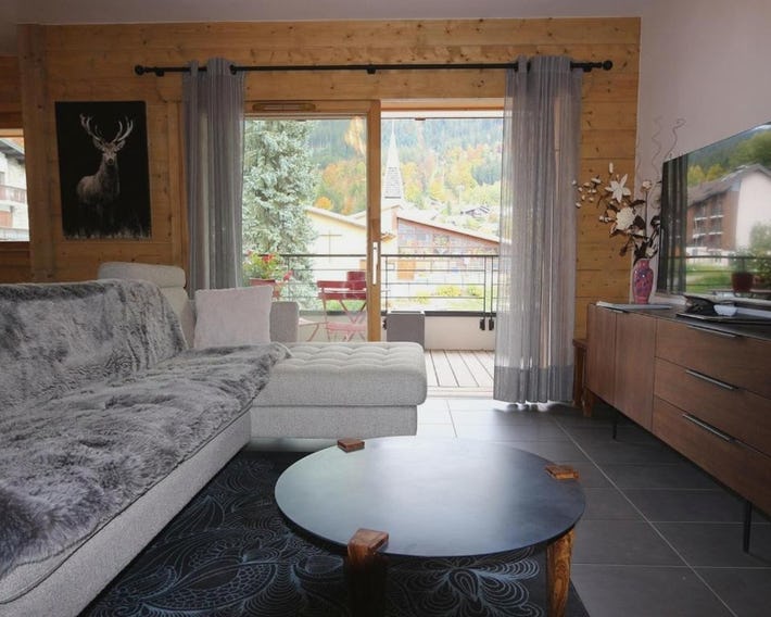 Appartement standing 2 chambres, centre Arâches, 5 pers, parking, wifi - FR-1-836-8
