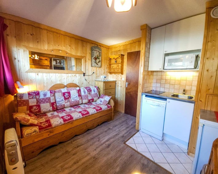 Studio confortable pieds des pistes Les Menuires - FR-1-452-10