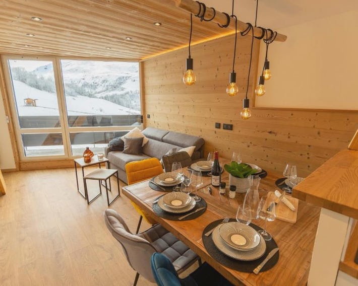 Duplex cosy au pied des pistes & vue montagne Menuires-Location