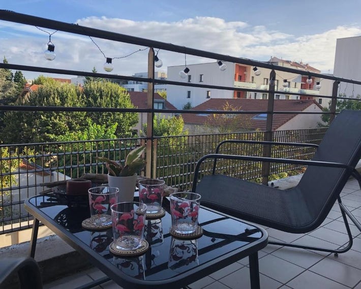 Un balcon à Monplaisir- 4 lits -garage - 47m2