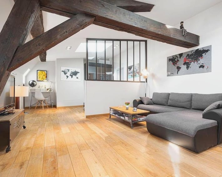 Loft élégant climatisé, Centre-ville Lyon Terreaux