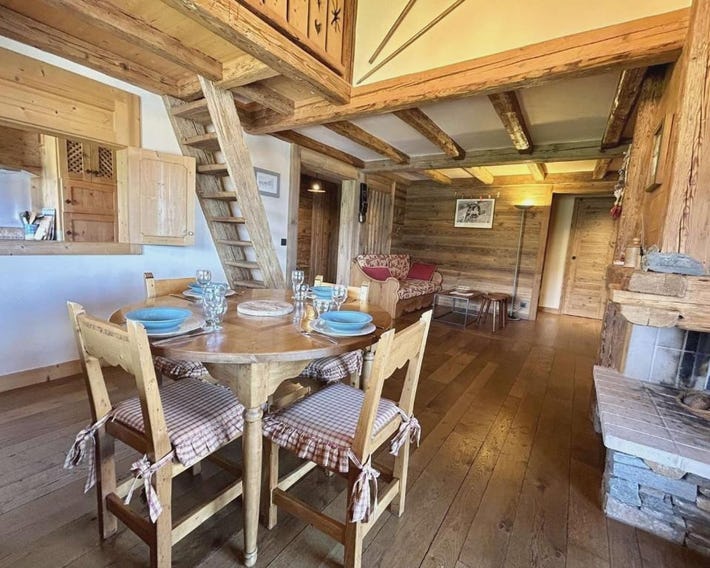 Appartement 3 pièces+cabine à Megève, près des pistes, terrasse, parking, 6 couchages - FR-1-597-1