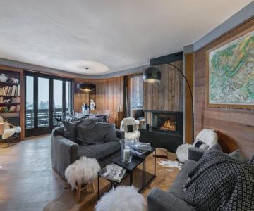 Appartement rénové 5 chambres avec balcon, cheminée et Wifi à 400m du centre de Megève - FR-1-453-17