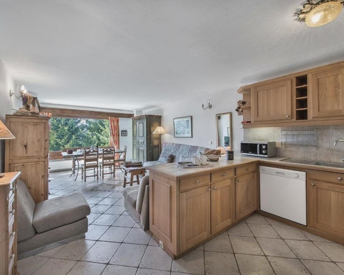 Appt 1 chambre avec parking et ascenseur près des pistes à Megève - FR-1-453-93