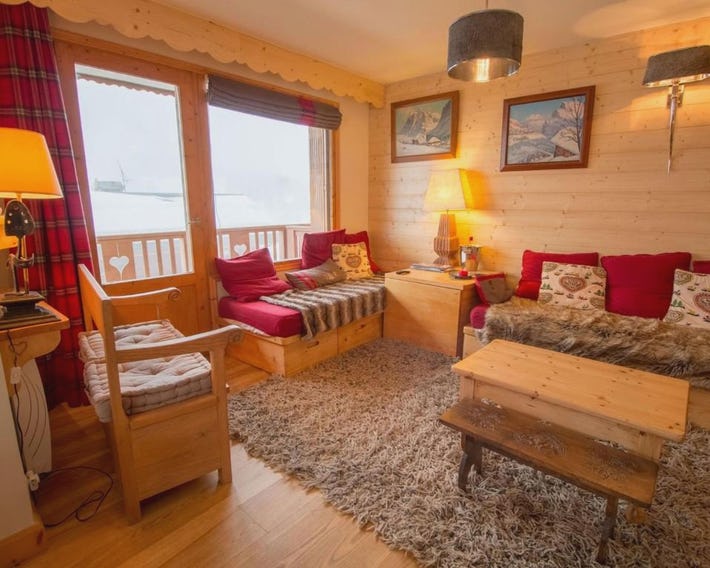 Appartement lumineux au centre de Méribel avec balcon et Wi-Fi