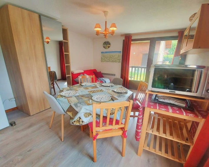 Appartement cosy au centre de Morillon, proche télécabine