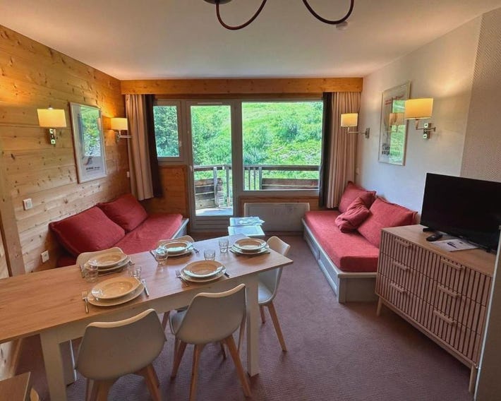 Avoriaz - Appartement rénové 6 pers, balcon, vue sur pistes - FR-1-633-29