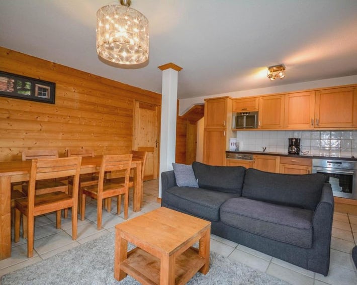 Appartement Morzine 64m² - Proche remontées mécaniques, WiFi, Sauna, Parking, 6 Pers. - FR-1-684-61