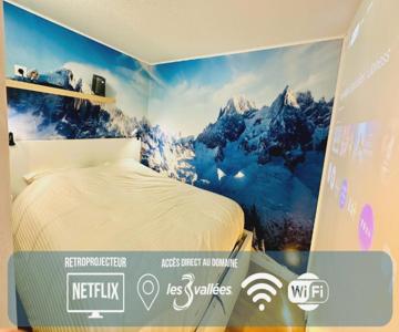 Les 3 Vallées, Appartement Montagnard avec Spa et Piscine