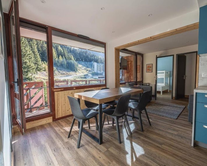 Bel appartement rénové à Plagne Bellecôte pour 7 personnes, proche télécabine