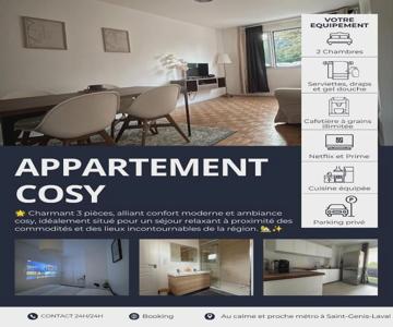 Appartement Cosy et Confortable