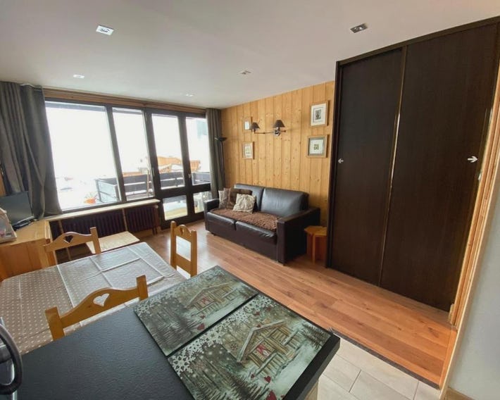 Studio ski aux pieds, vue montagne, idéal pour 4 - FR-1-449-45