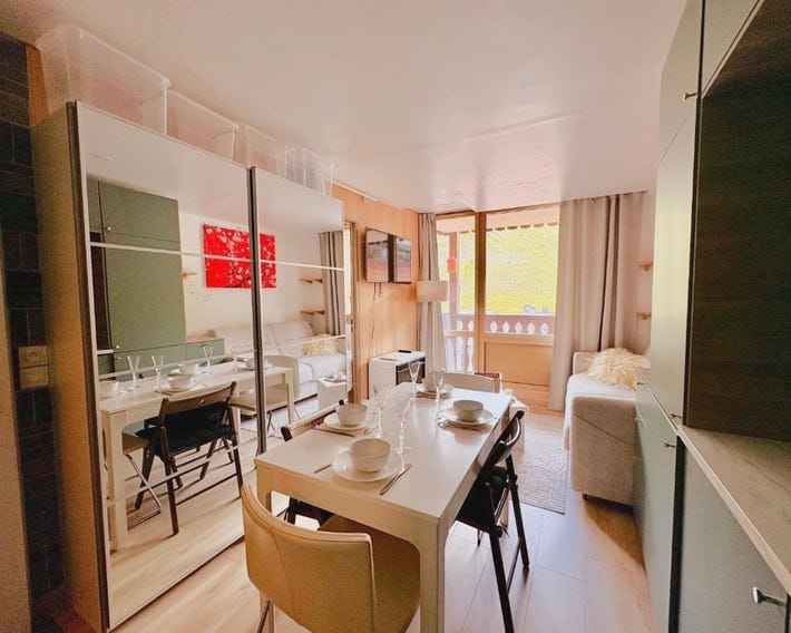 Studio Cabine 4pers, Rond Point des pistes