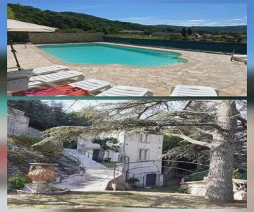 Gîte du vigneron à La Terrasse piscine local vélos