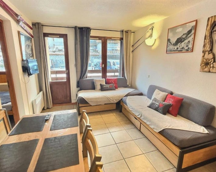 Charmant 2 pièces à Val d'Isère, 6 personnes, parking inclus - FR-1-411-20