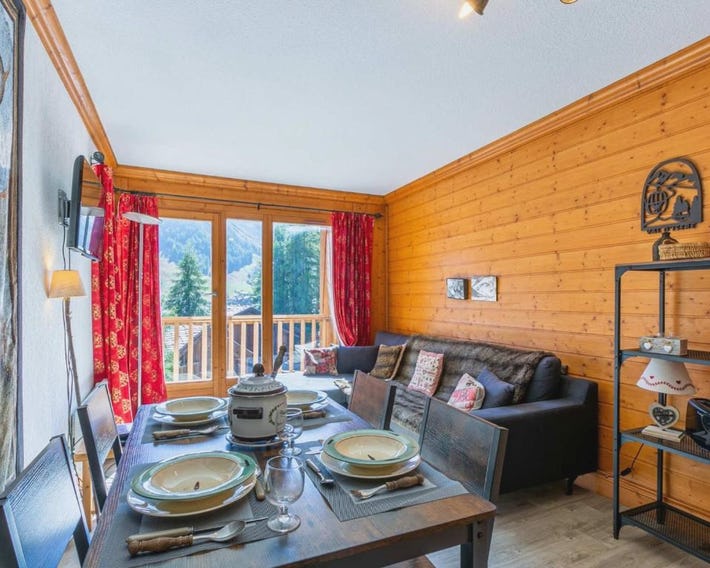 Charmant 3 pièces avec balcon, vue, et WiFi à Val-d'Isère - FR-1-694-201