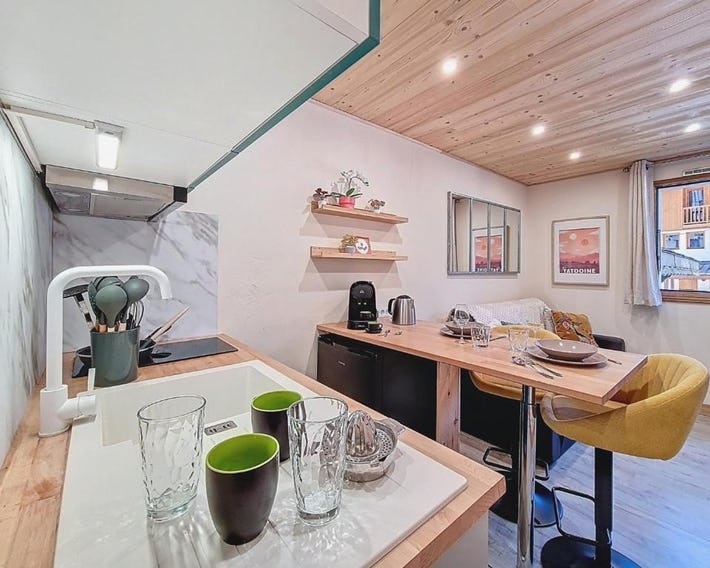 Studio cozy au pied des pistes avec balcon sud, pour 4 personnes - FR-1-832-3
