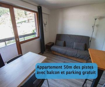 Les Cimes, Chaleureux studio 4 pers, 50m du télécabine, vue dégagée sur les pistes, DRAPS NON COMPRI