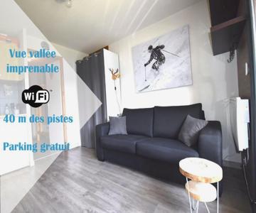Au Pied des Pistes B31, Chaleureux studio 4 pers, vue sur la vallée imprenable avec WIFI, DRAPS NON 