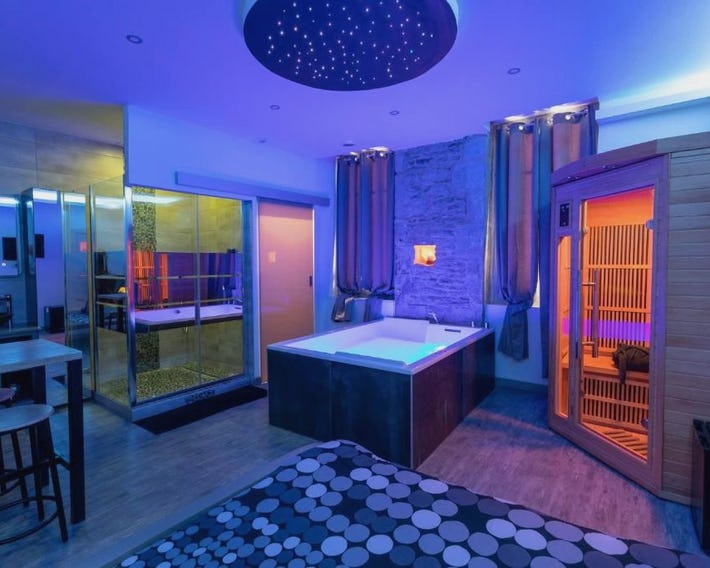 LX202 Love Room & Spa privatif - Jacuzzi & Sauna