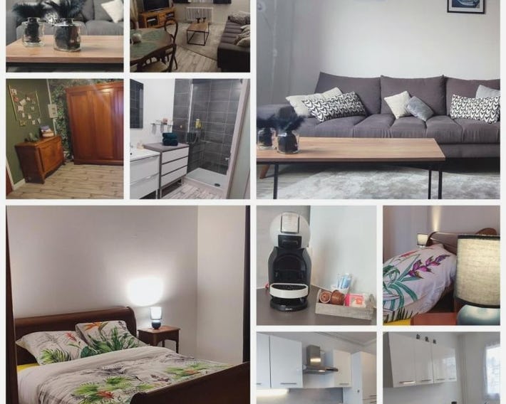 Appartement 4 personnes, 2 ch, parking gratuit et facile