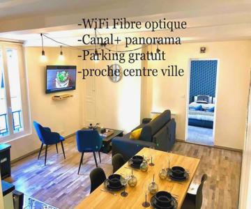 Le Black and Wood, proche centre, parking gratuit.